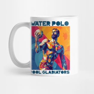 pool gladiators, waterpolo design v2 Mug